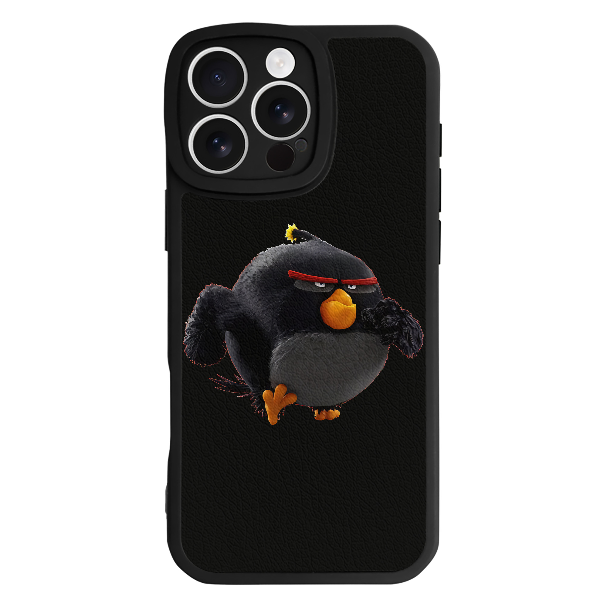 （画像用） Angry Birds アングリーバード 【iPhone 16シリーズ対応】シリコンスマホケース（レザー調） 材質：シリコン